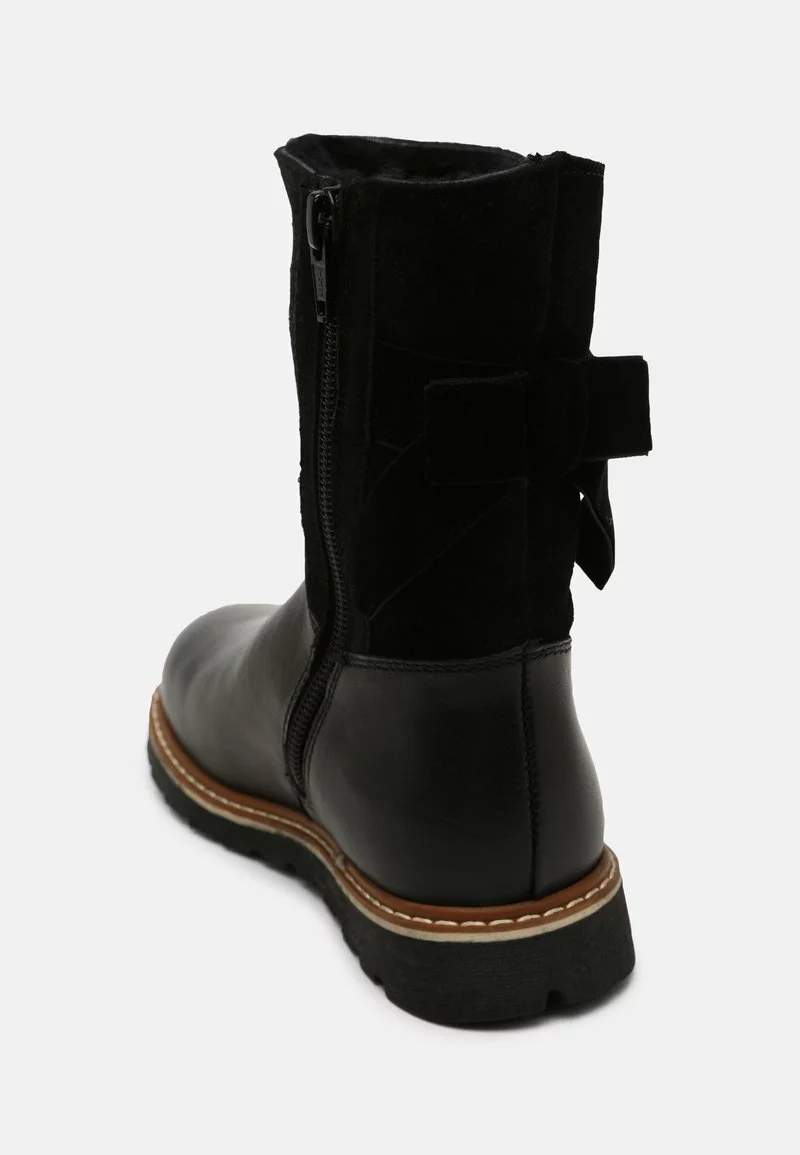 Friboo Niños LEATHER - Botas Para La Nieve - Black - Imagen 5