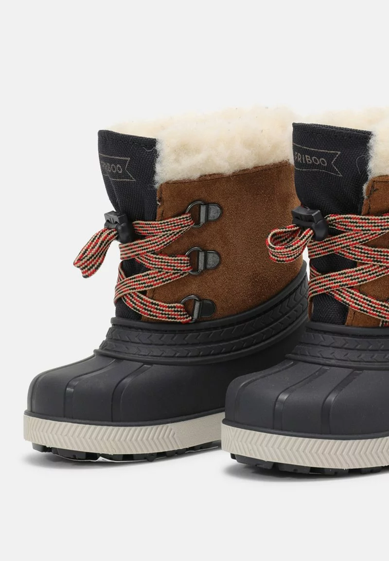 Friboo Niños LEATHER UNISEX - Botas Para La Nieve - Cognac - Imagen 6