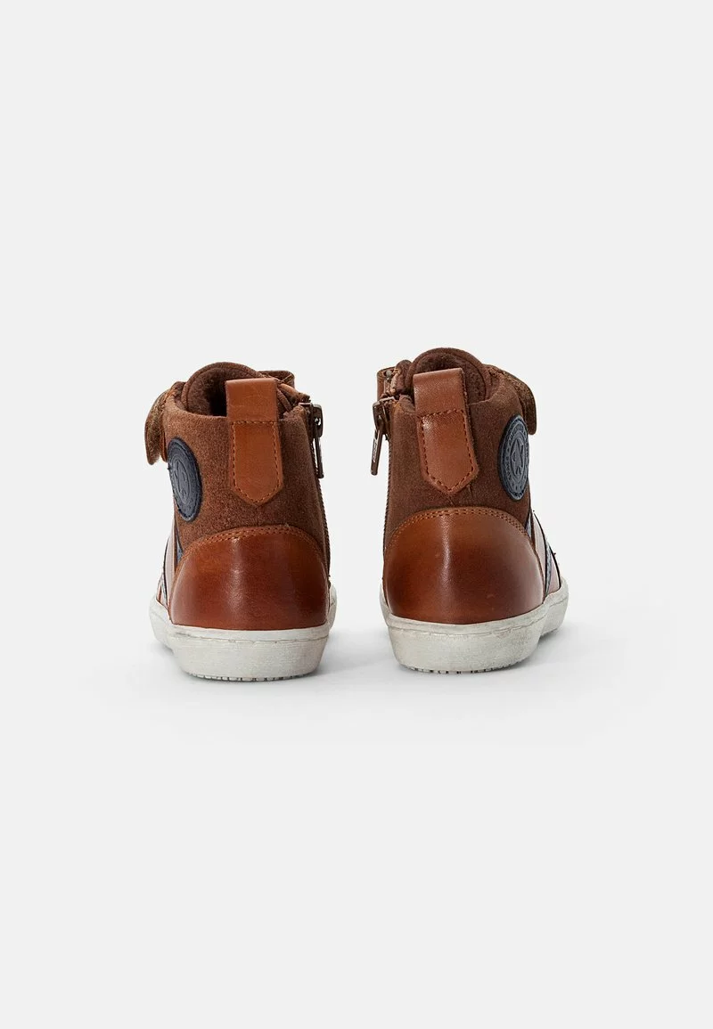 Friboo Niños LEATHER BOOTIES - Zapatillas Altas - Cognac - Imagen 3