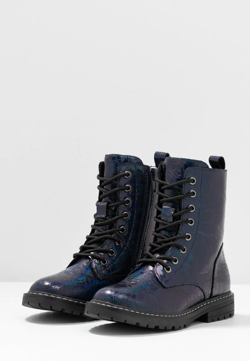 Friboo Niños Botines Con Cordones - Dark Blue - Imagen 4