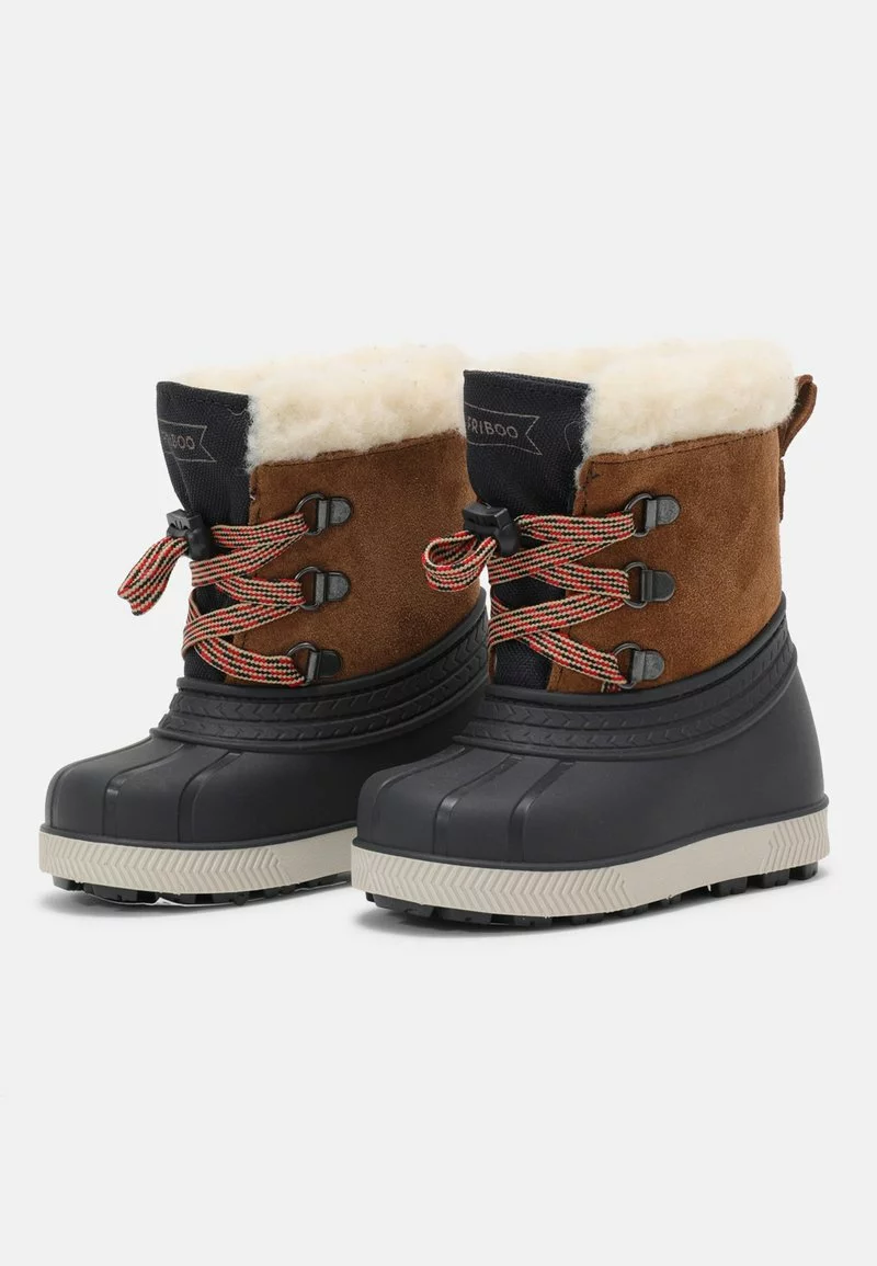 Friboo Niños LEATHER UNISEX - Botas Para La Nieve - Cognac - Imagen 2