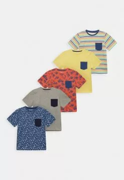 Friboo Niños POCKET TEE 5PACK - Camiseta Estampada - Multi-coloured /yellow/blue