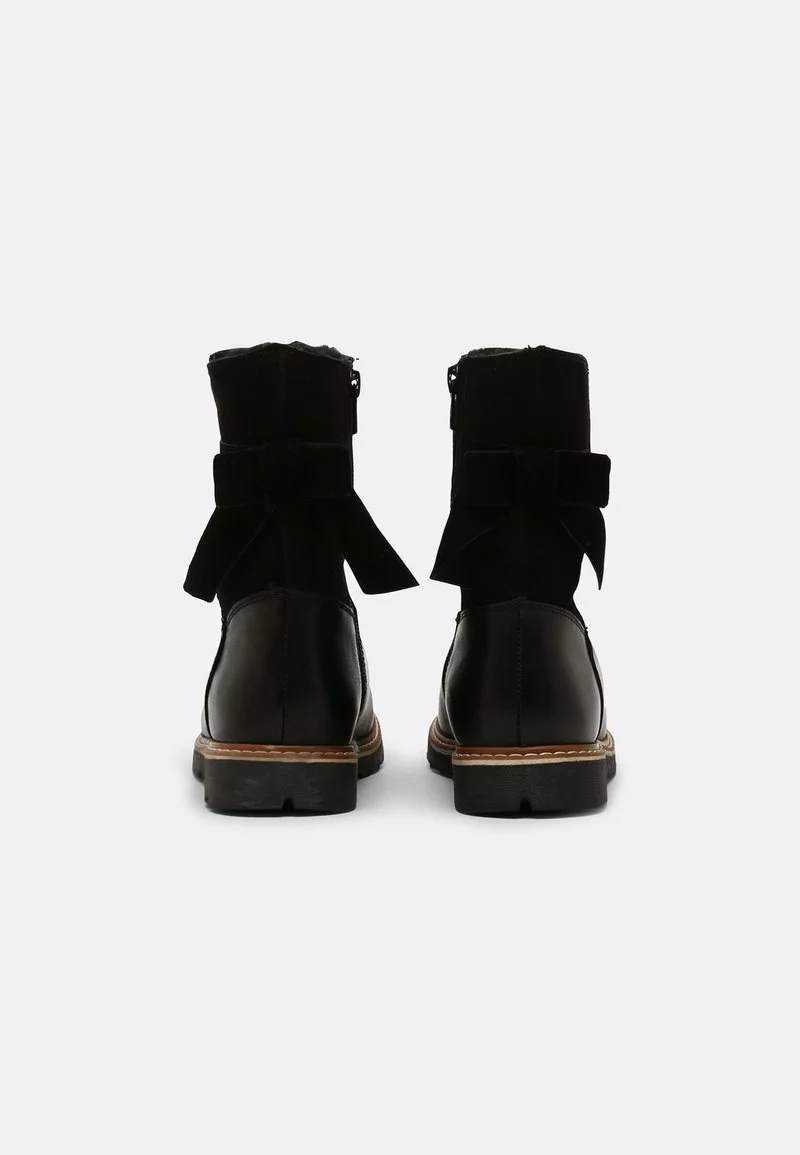 Friboo Niños LEATHER - Botas Para La Nieve - Black - Imagen 3