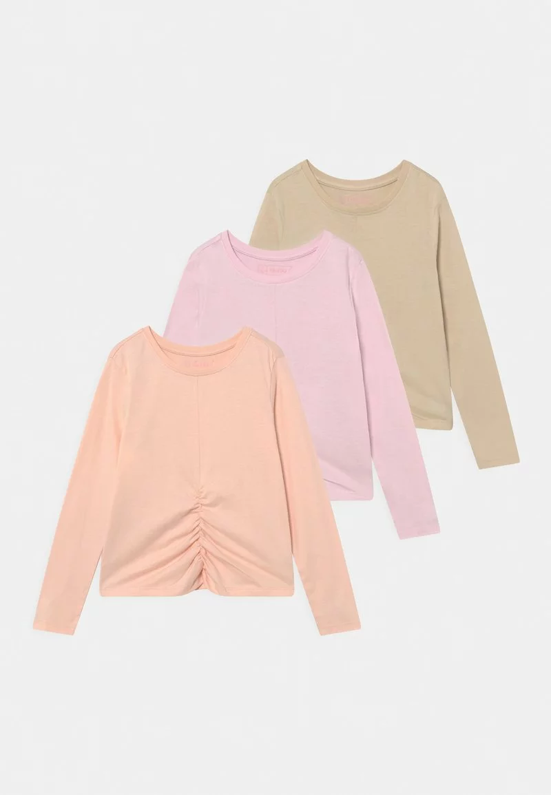 Friboo Niños 3 PACK - Camiseta De Manga Larga - Purple/light Pink/beige