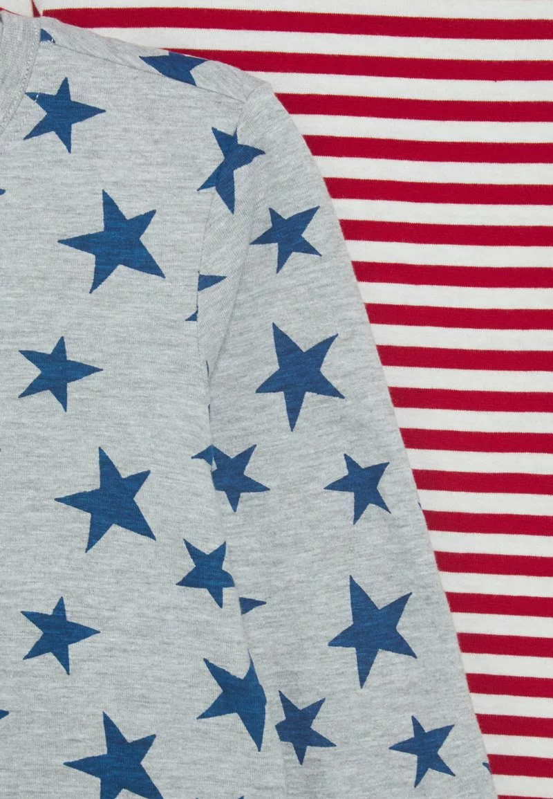 Friboo Hombre 4 PACK - Camiseta De Manga Larga - Red/dark Blue/light Grey - Imagen 4