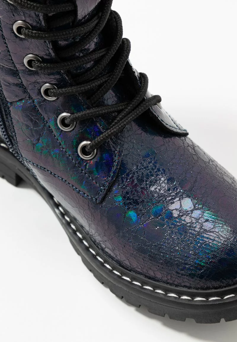 Friboo Niños Botines Con Cordones - Dark Blue - Imagen 3