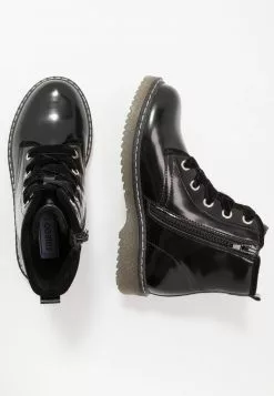 Friboo Niños Botines Con Cordones - Black
