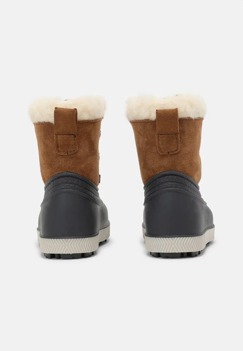 Friboo Niños LEATHER UNISEX - Botas Para La Nieve - Cognac - Imagen 3
