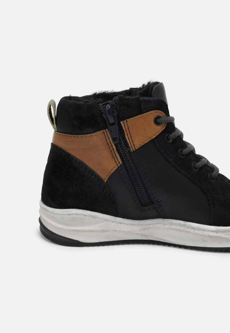 Friboo Niños LEATHER - Botines Con Cordones - Dark Blue - Imagen 5