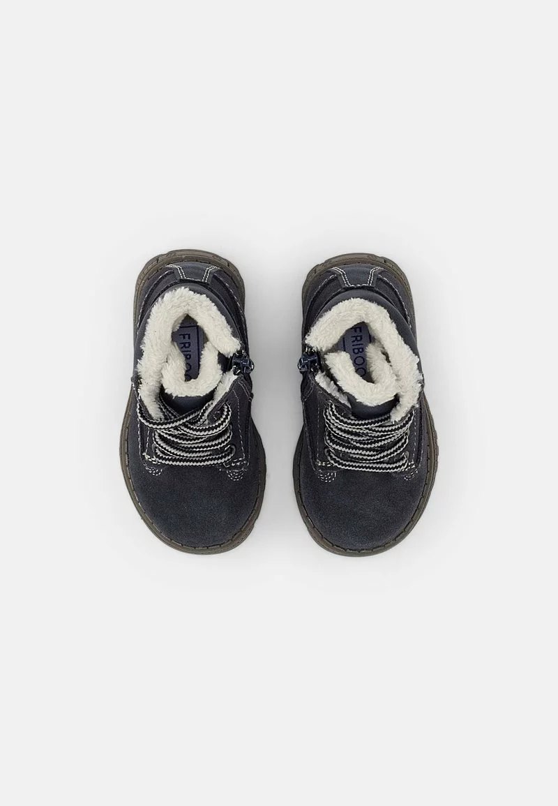 Friboo Niños LEATHER BOOTIES - Botines Con Cordones - Dark Blue - Imagen 4