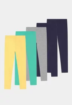 Friboo Niños 5 PACK - Leggings - Multi-coloured/dark Blue/yellow