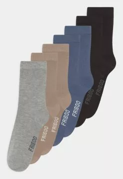Friboo Unisexo 7 PACK UNISEX - Calcetines - Tan/black/grey