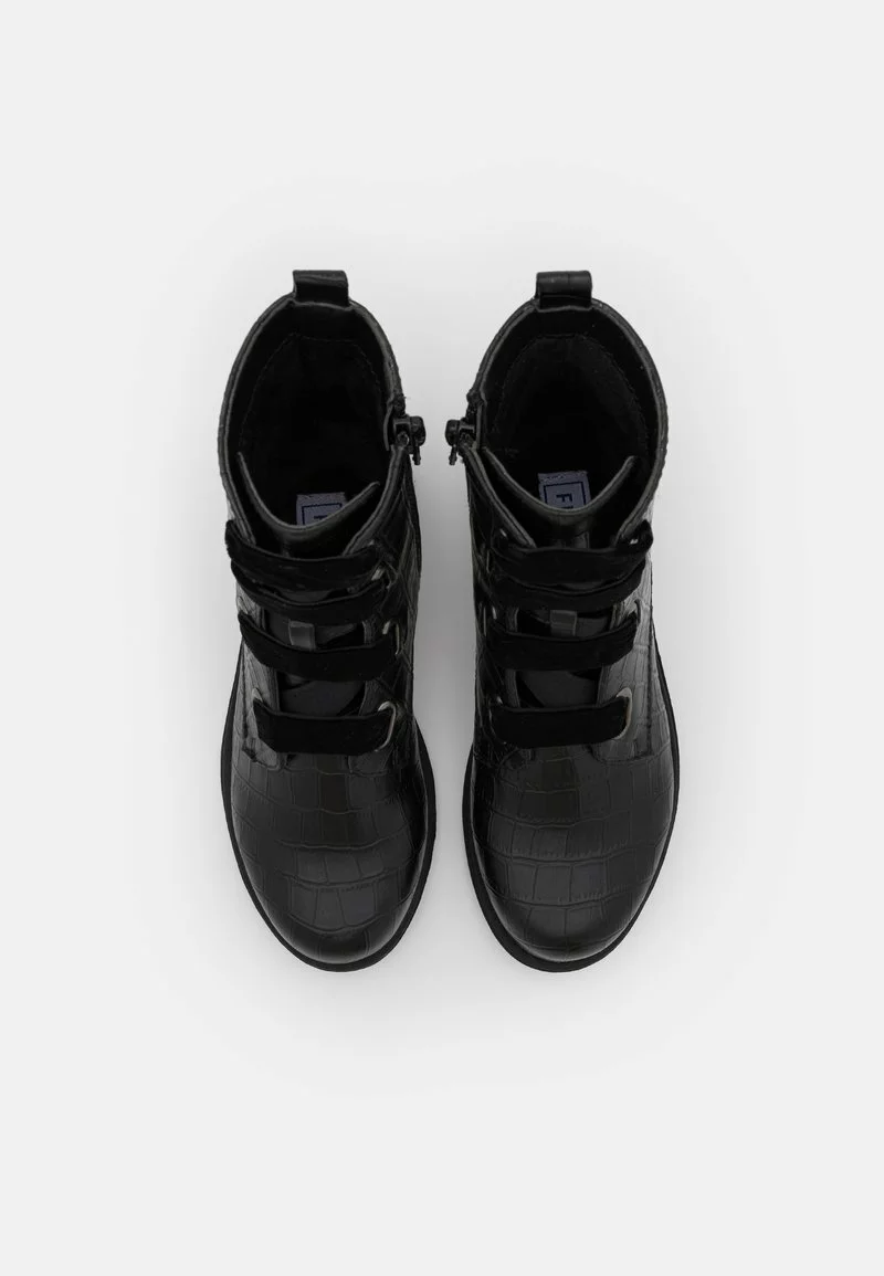 Friboo Niños Botines Con Cordones - Black - Imagen 4